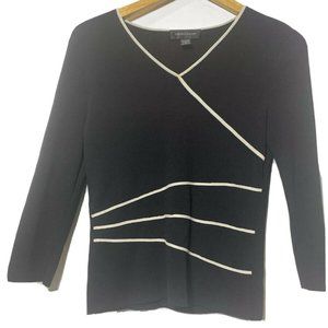Cable & Gauge Women Shirt, Size S, Black, 62% Visc